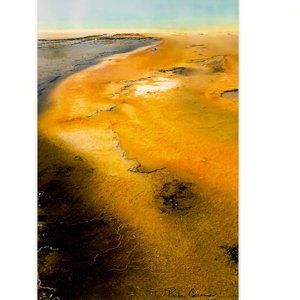 Thermal Wanderings Yellowstone Park USA Photographic 9x12 Matted Art Print + COA